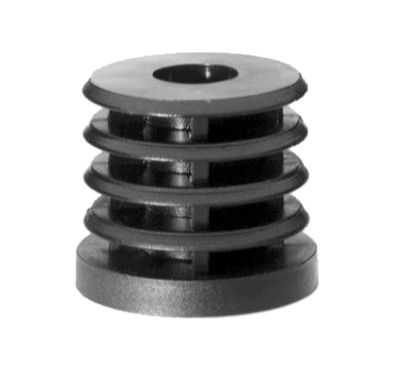 THREADED ROUND RIBBED INSERT NYLON